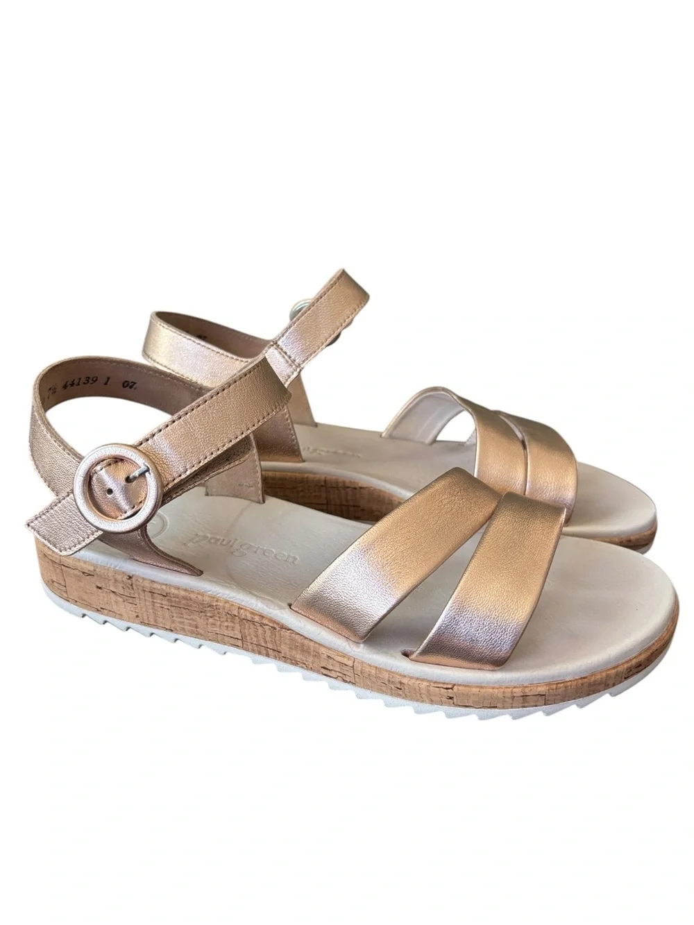 Paul Green Teegan Rosato Nappa Metallic Sandal Size 10 (UK 7.5)